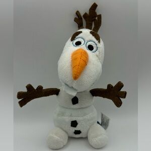 Disney Frozen Olaf Plush 7” Snowman Stuffed Animal Toy With Hook On Head Stuffie